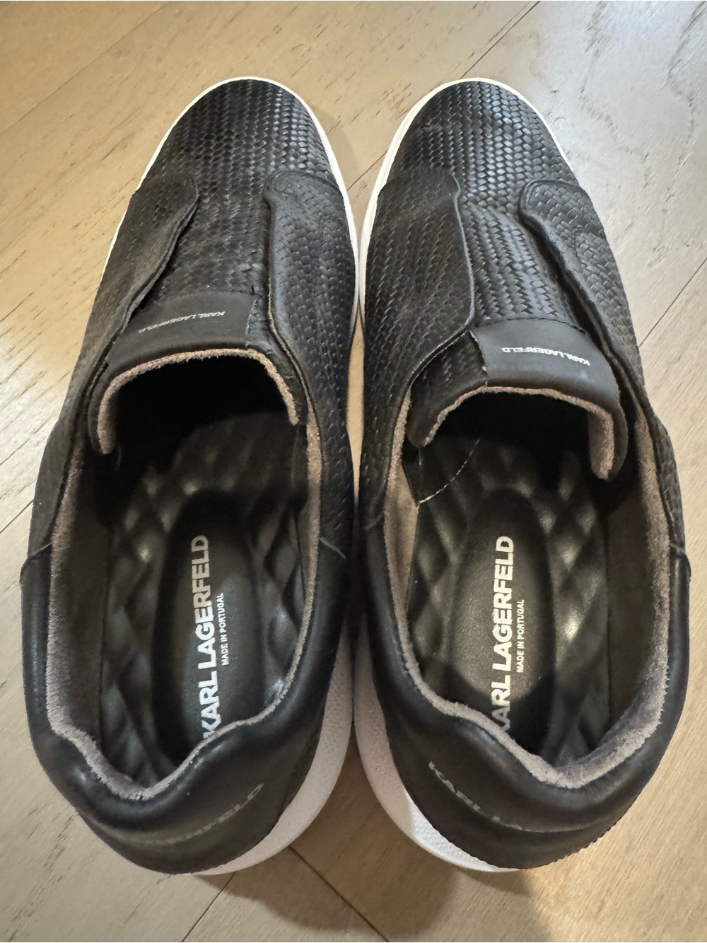 Karl Lagerfeld Men's Black Slip-On Sneakers - Picture 4 of 4